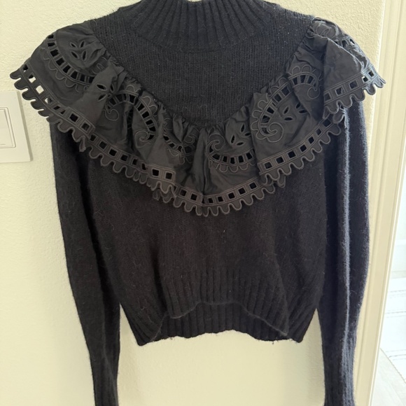 Sea New York Anto Ruffled Knit Jumper SZ small - Picture 3 of 9